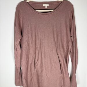 Garnet Hill long-sleeve tunic-style sweater Small 100% Organic Cotton